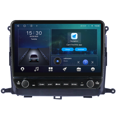 Navigatie dedicata KIA Carens 2013-2018 Tesla cu butoane rotative model 2024, 4GB RAM 64GB ROM, Procesor Quadcore, Android 14, Display QLED 10", DSP, Carplay&Android Auto [5]