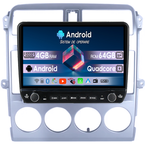 Carnival 2002-2006 - Navigatie dedicata Kia Carnival 2002-2006 Tesla cu butoane rotative model 2024, 4GB RAM 64GB ROM, Procesor Quadcore, Android 14, Display QLED 10", DSP, Carplay&Android Auto