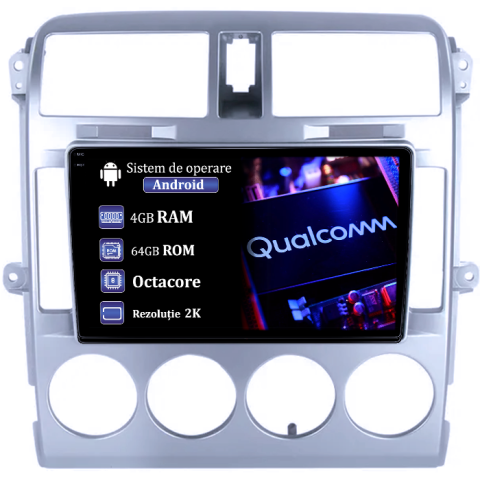 Carnival 2002-2006 - Navigatie dedicata KIA Carnival 2002-2006, 4GB RAM 64GB ROM, Procesor Qualcomm Octacore, Android 14, Rezolutie 2K, Display QLED 9", DSP, Carplay&Android Auto, SIM 4G