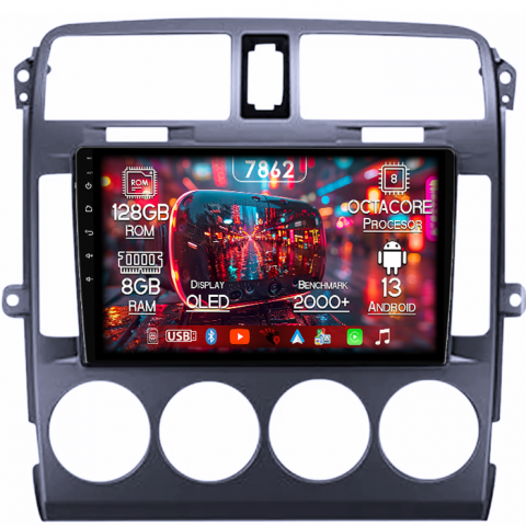 Kia - Navigatie dedicata KIA Carnival 2002-2006 Black, 8GB RAM 128GB ROM, Octacore, Platforma 7862,Android 13, Display QLED 9”, Suporta camera 360º, DSP, Carplay&Android Auto, SIM 4G, Ventilator Activ
