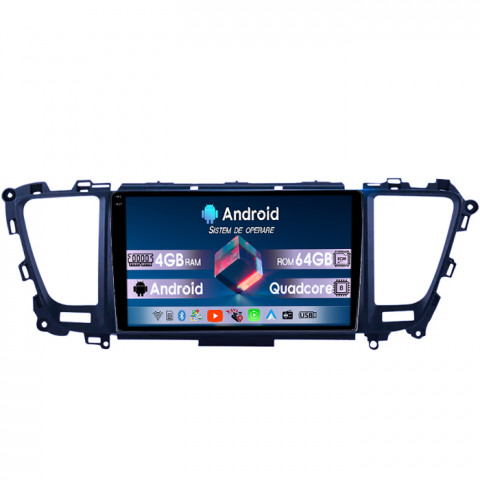 Carnival 2014-2020 - Navigatie dedicata KIA Carnival 2014-2016/2017-2020, 4GB RAM 64GB ROM, Quad Core, Display 9" QLED  Carplay, Android 14, Bluetooth, Magazin Play, Suport Camere AHD4G