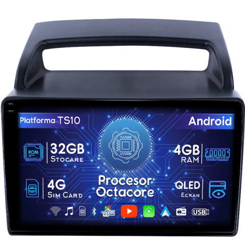 Kia - Navigatie dedicata KIA Carnival VQ 2006-2014, 4GB RAM 32GB ROM, Octacore, Android 14, Display QLED 1K 9", DSP, Carplay&Android Auto, SIM 4G, Bluetooth, Ventilator Activ