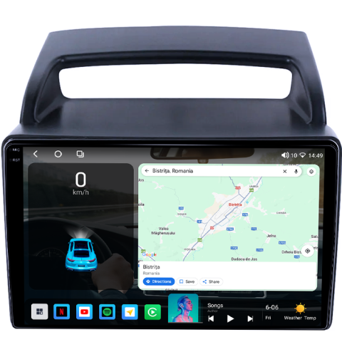 Navigatie dedicata KIA Carnival VQ 2006-2014, 4GB RAM 64GB ROM, Procesor Qualcomm Octacore, Android 14, Rezolutie 2K, Display QLED 9", DSP, Carplay&Android Auto, SIM 4G [1]