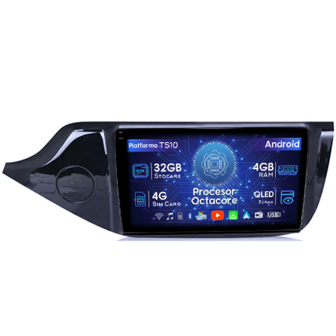 Ceed (2012-2020) - Navigatie dedicata Kia Ceed 2 2012-2018, 4GB RAM 32GB ROM, Octacore, Android 14, Display QLED 1K 9", DSP, Carplay&Android Auto, SIM 4G, Bluetooth, Ventilator Activ