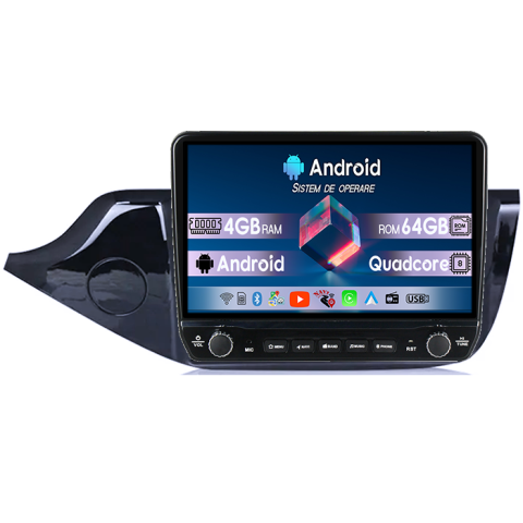 Ceed (2012-2020) - Navigatie dedicata Kia Ceed 2012-2020 Tesla cu butoane rotative model 2024, 4GB RAM 64GB ROM, Procesor Quadcore, Android 14, Display QLED 10", DSP, Carplay&Android Auto