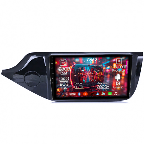 Kia - Navigatie dedicata Kia Ceed 2012-2016, 8GB RAM 128GB ROM, Octacore, Platforma 7862,Android 13, Display QLED 9”, Suporta camera 360º, DSP, Carplay&Android Auto, SIM 4G, Ventilator Activ