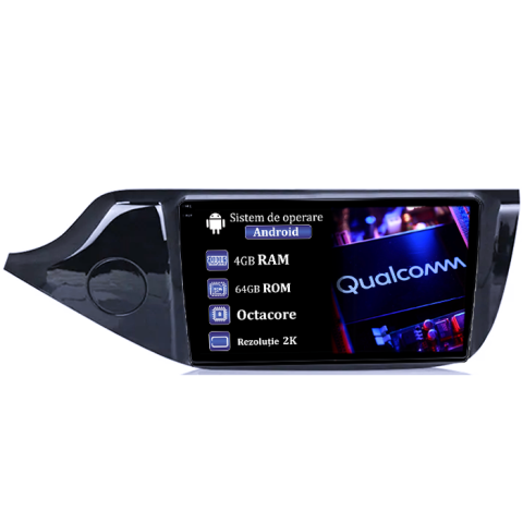 Kia - Navigatie dedicata Kia Ceed 2012-2020, 4GB RAM 64GB ROM, Procesor Qualcomm Octacore, Android 14, Rezolutie 2K, Display QLED 9", DSP, Carplay&Android Auto, SIM 4G