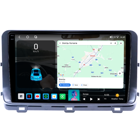 Navigatie dedicata KIA Ceed 2018- 2022, 4GB RAM 64GB ROM, Procesor Qualcomm Octacore, Android 14, Rezolutie 2K, Display QLED 10", DSP, Carplay&Android Auto, SIM 4G [1]