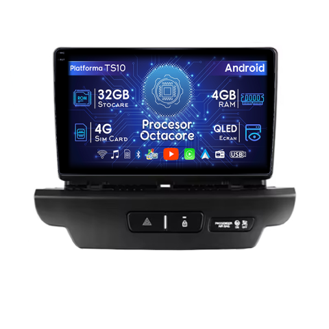 Kia Ceed 2018-2022 - Navigatie dedicata KIA Ceed 2018- 2022 Avarii, 4GB RAM 32GB ROM, Octacore, Android 14, Display QLED  9", DSP, Carplay&Android Auto, SIM 4G, Bluetooth, Ventilator Activ