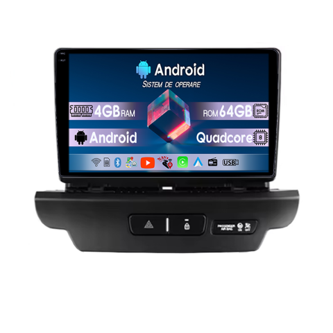 Kia Ceed 2018-2022 - Navigatie dedicata KIA Ceed 2018- 2022 Avarii, 4GB RAM 64GB ROM, Quad Core, Display 10" QLED  Carplay, Android 14, Bluetooth, Magazin Play, Suport Camere AHD