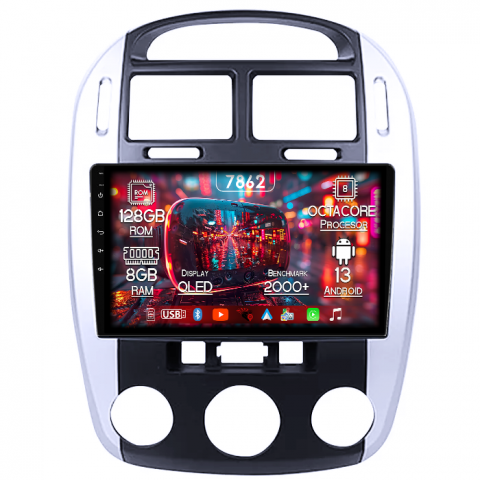 Kia - Navigatie dedicata Kia Cerato 2004-2008, 8GB RAM 128GB ROM, Octacore, Platforma 7862,Android 13, Display QLED 9”, Suporta camera 360º, DSP, Carplay&Android Auto, SIM 4G, Ventilator Activ