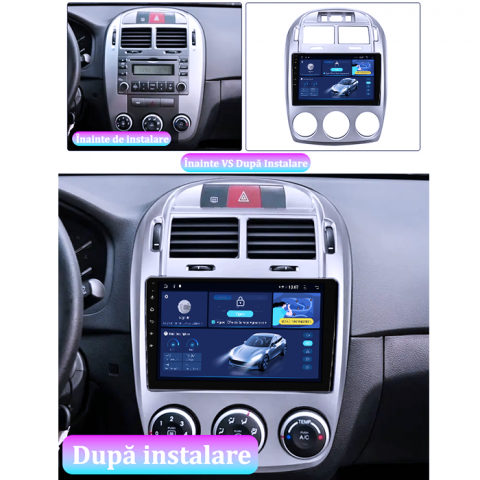 Navigatie dedicata Kia Cerato 2005-2006, 4GB RAM 64GB ROM, Octacore, Android 14, Display QLED 1K 9", Carplay&Android Auto, SIM 4G, Ventilator Activ [4]