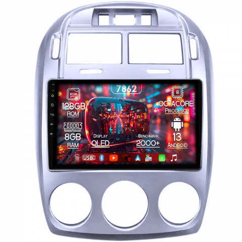 Kia - Navigatie dedicata Kia Cerato 2005-2006, 8GB RAM 128GB ROM, Octacore, Platforma 7862,Android 13, Display QLED 9”, Suporta camera 360º, DSP, Carplay&Android Auto, SIM 4G, Ventilator Activ