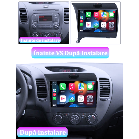 Navigatie dedicata Kia Cerato 2013-2017, 4GB RAM 64GB ROM, Procesor Qualcomm Octacore, Android 14, Rezolutie 2K, Display QLED 9", DSP, Carplay&Android Auto, SIM 4G [4]
