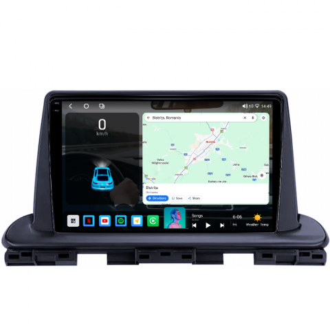 Navigatie dedicata Kia Cerato 2018-2021, 4GB RAM 64GB ROM, Octacore, Android 14, Display QLED 1K 9", Carplay&Android Auto, SIM 4G, Ventilator Activ [1]