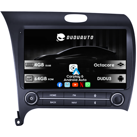 Navigatii Dedicate - Navigatie dedicata Kia K3 2013-2018, DUDU3, 4GB RAM 64GB ROM, Octacore, Platforma 8581, Android, Display QLED 9", DSP, Carplay&AndroidAuto