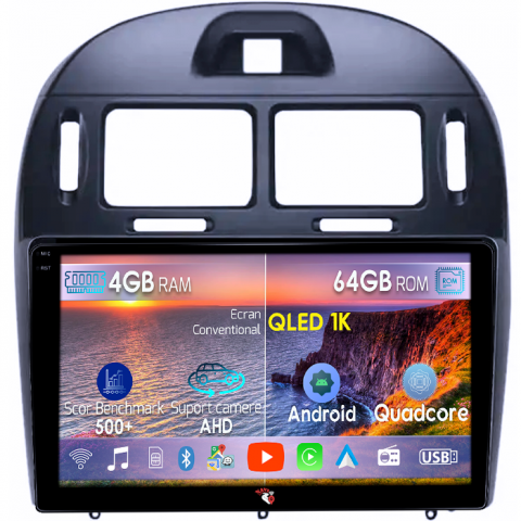 Cerato Foret 2017 - Navigatie dedicata KIA Cerato Foret 2017, 4GB RAM 64GB ROM, Octacore, Android 14, Display QLED 1K 10", Carplay&Android Auto, SIM 4G, Ventilator Activ