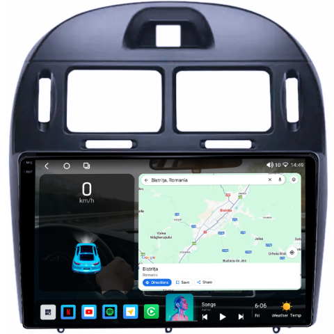 Navigatie dedicata KIA Cerato Foret 2017, 4GB RAM 64GB ROM, Procesor Qualcomm Octacore, Android 14, Rezolutie 2K, Display QLED 10", DSP, Carplay&Android Auto, SIM 4G [1]