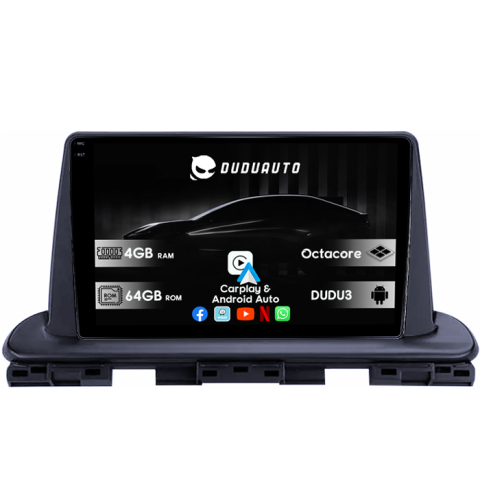 Navigatii Dedicate - Navigatie dedicata Kia Cerato 2018-2021, DUDU3, 4GB RAM 64GB ROM, Octacore, Platforma 8581, Android, Display QLED 9", DSP, Carplay&AndroidAuto
