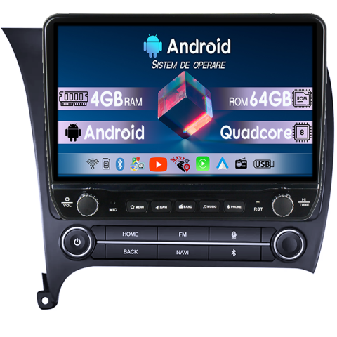 KIA K3 2013-2018 - Navigatie dedicata KIA K3 2013-2018 Tesla cu butoane rotative model 2024, 4GB RAM 64GB ROM, Procesor Quadcore, Android 14, Display QLED 10", DSP, Carplay&Android Auto