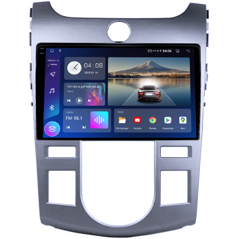 Navigatie dedicata Kia Forte Cerato 2008-2013, Black, 4GB RAM 64GB ROM, Quad Core, Display 9" QLED 1K, Carplay, Android 14, Bluetooth, Magazin Play, Suport Camere AHD [1]