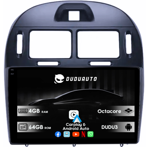 Navigatii Dedicate - Navigatie dedicata Kia Cerato Foret 2017, DUDU3, 4GB RAM 64GB ROM, Octacore, Platforma 8581, Android, Display QLED 9", DSP, Carplay&AndroidAuto