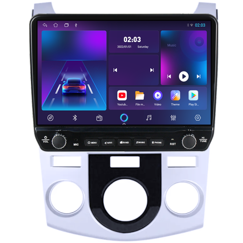 Navigatie dedicata Kia Forte Cerato 2008-2013 Tesla cu butoane rotative model 2024, 4GB RAM 64GB ROM, Procesor Quadcore, Android 14, Display QLED 10", DSP, Carplay&Android Auto [4]