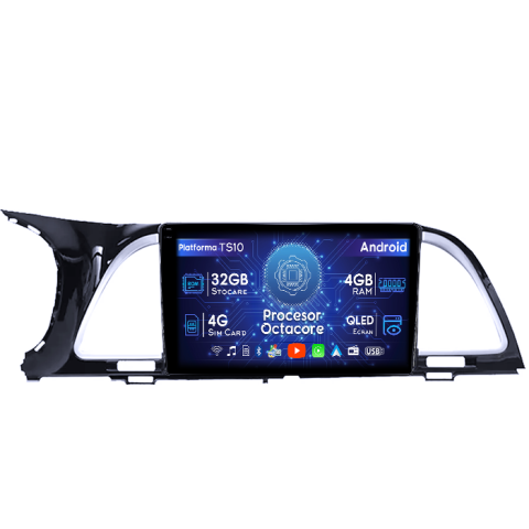 Kia K4 2014 - Navigatie dedicata Kia K4 2014 , 4GB RAM 32GB ROM, Octacore, Android 14, Display QLED  9", DSP, Carplay&Android Auto, SIM 4G, Bluetooth, Ventilator Activ