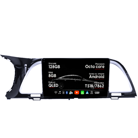 Navigatii Dedicate - Navigatie dedicata Kia K4 2014, 8GB RAM 128GB ROM, Octacore, Platforma 7862, Android 14, Display QLED 9", Suporta camera 360", DSP, Carplay&Android Auto, SIM 4G, Ventilator Activ