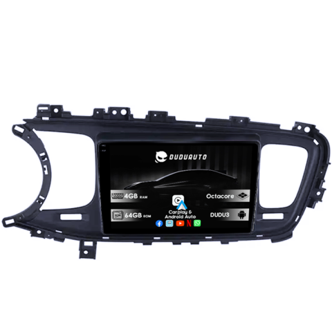 Navigatii Dedicate - Navigatie dedicata Kia Optima K5 2013-2015, Black, DUDU3, 4GB RAM 64GB ROM, Octacore, Platforma 8581, Android, Display QLED 9", DSP, Carplay&AndroidAuto