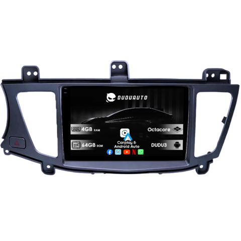 Navigatii Dedicate - Navigatie dedicata Kia K7 Cadenza 2011-2012, DUDU3, 4GB RAM 64GB ROM, Octacore, Platforma 8581, Android, Display QLED 9", DSP, Carplay&AndroidAuto