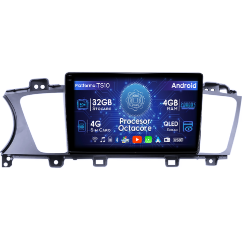 K7 Cadenza 2013-2017 - Navigatie dedicata Kia K7 Cadenza 2013-2017, 4GB RAM 32GB ROM, Octacore, Android 14, Display QLED  9", DSP, Carplay&Android Auto, SIM 4G, Bluetooth, Ventilator Activ