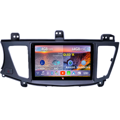 Kia K7 Cadenza 2011-2012 - Navigatie dedicata Kia K7 Cadenza 2011-2012, 4GB RAM 64GB ROM, Octacore, Android 14, Display QLED 9", DSP, Carplay&Android Auto, SIM 4G, Ventilator Activ