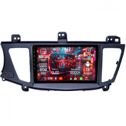 Kia - Navigatie dedicata Kia K7 Cadenza 2011-2012, 8GB RAM 128GB ROM, Octacore, Platforma 7862,Android 13, Display QLED 9”, Suporta camera 360º, DSP, Carplay&Android Auto, SIM 4G, Ventilator Activ