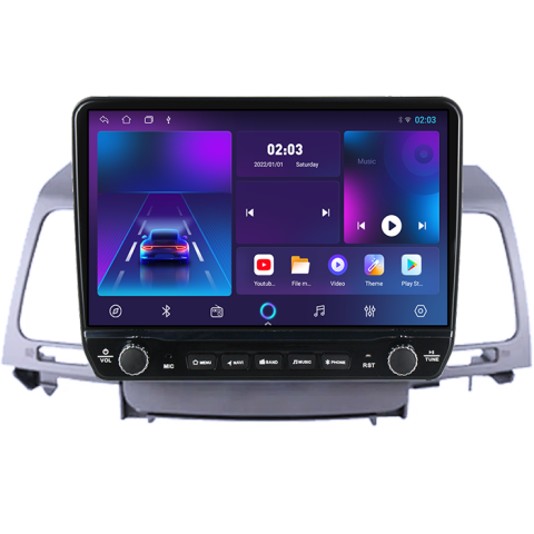 Navigatie dedicata Kia Opirus 2007-2008 Tesla cu butoane rotative model 2024, 4GB RAM 64GB ROM, Procesor Quadcore, Android 14, Display QLED 10", DSP, Carplay&Android Auto [4]