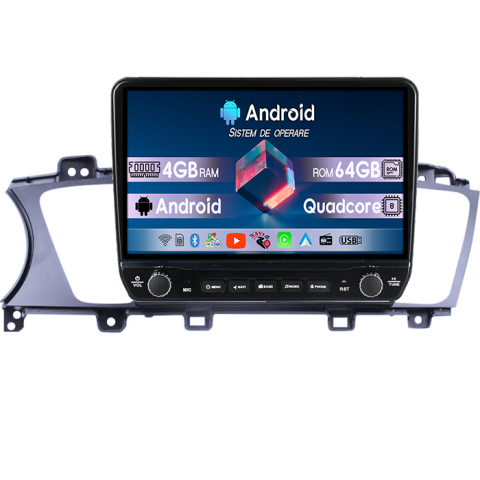 K7 Cadenza 2013-2017 - Navigatie dedicata Kia K7 Cadenza 2011-2012 Tesla cu butoane rotative model 2024, 4GB RAM 64GB ROM, Procesor Quadcore, Android 14, Display QLED 10", DSP, Carplay&Android Auto