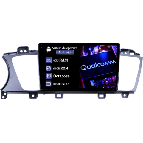 K7 Cadenza 2013-2017 - Navigatie dedicata Kia K7 Cadenza 2013-2017, 4GB RAM 64GB ROM, Procesor Qualcomm Octacore, Android 14, Rezolutie 2K, Display QLED 9", DSP, Carplay&Android Auto, SIM 4G