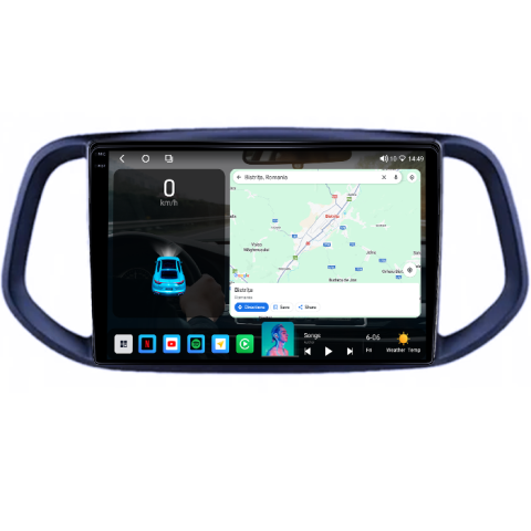 Navigatie dedicata Kia KX3 2014-2016 , 4GB RAM 32GB ROM, Octacore, Android 14, Display QLED 1K 10", DSP, Carplay&Android Auto, SIM 4G, Bluetooth, Ventilator Activ [1]