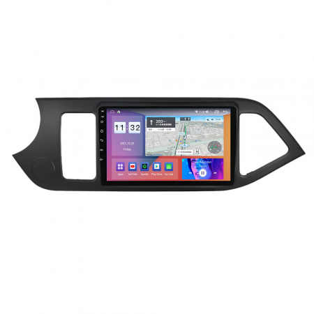 Navigatie dedicata Kia Morning Picanto 2011-2017, Black, 4GB RAM 64GB ROM, Octacore, Android 13, Display QLED 9", DSP, Carplay, Android Auto, Internet, Youtube, Waze, WIFI, Bluetooth [4]