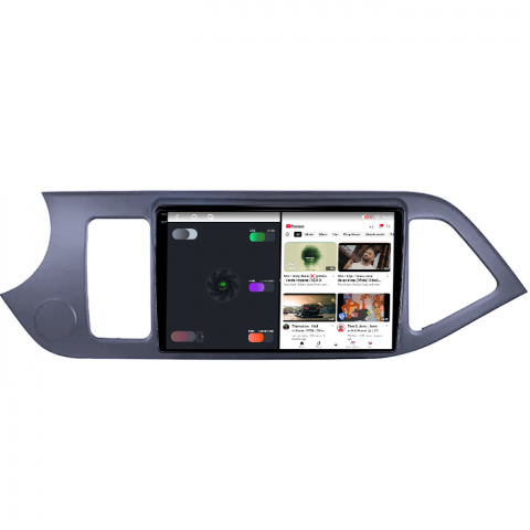 Navigatie dedicata Kia Morning Picanto 2011-2017, Black, 4GB RAM 64GB ROM, Octacore, Android 14, Display QLED 1K 9", Carplay&Android Auto, SIM 4G, Ventilator Activ [2]