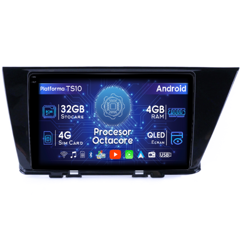 Niro 2016-2019 - Navigatie dedicata Kia Niro 2016-2019, 4GB RAM 32GB ROM, Octacore, Android 14, Display QLED 1K 9", DSP, Carplay&Android Auto, SIM 4G, Bluetooth, Ventilator Activ
