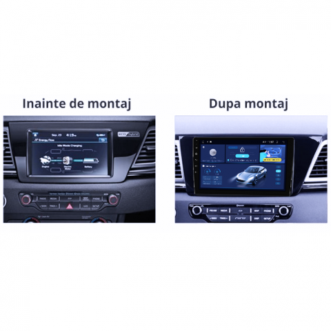 Navigatie dedicata Kia Niro 2016-2019, 4GB RAM 64GB ROM, Octacore, Android 14, Display QLED 9", DSP, Carplay&Android Auto, SIM 4G, Ventilator Activ [4]