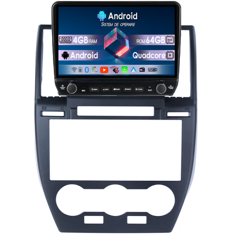 Freelander (2007-2012) - Navigatie dedicata Land Rover Freelander (2007-2012) Tesla cu butoane rotative model 2024, 4GB RAM 64GB ROM, Procesor Quadcore, Android 14, Display QLED 10", DSP, Carplay&Android Auto