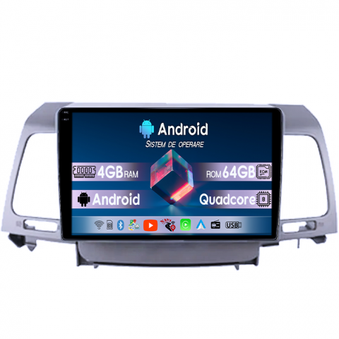 Opirus 2007-2008 - Navigatie dedicata Kia Opirus 2007-2008, 4GB RAM 64GB ROM, Quad Core, Display 9" QLED 1K, Carplay, Android 14, Bluetooth, Magazin Play, Suport Camere AHD