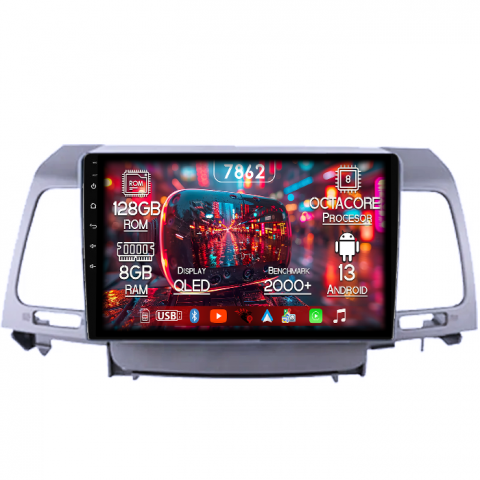 Kia - Navigatie dedicata Kia Opirus 2007-2008, 8GB RAM 128GB ROM, Octacore, Platforma 7862,Android 13, Display QLED 9”, Suporta camera 360º, DSP, Carplay&Android Auto, SIM 4G, Ventilator Activ