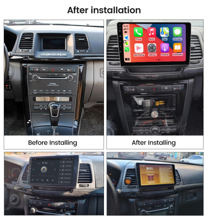 Navigatie dedicata Kia Opirus 2007-2008, Black, 4GB RAM 64GB ROM, Octacore, Android 13, Display QLED 9", DSP, Carplay, Android Auto, Internet, Youtube, Waze, WIFI, Bluetooth [5]