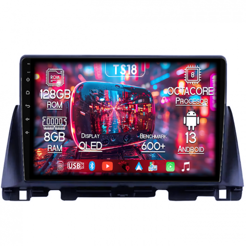 Kia - Navigatie dedicata KIA Optima 4 JF 2015-2020, 8GB RAM 128GB ROM, Octacore, Platforma TS18, Android 13, Display QLED 10”, Suporta camera 360º, DSP, Carplay&Android Auto, SIM 4G, Ventilator Activ