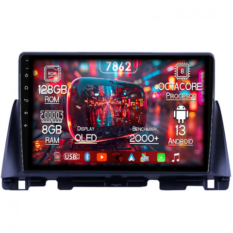 Kia - Navigatie dedicata KIA Optima 4 JF 2015-2020, 8GB RAM 128GB ROM, Octacore, Platforma 7862,Android 13, Display QLED 10”, Suporta camera 360º, DSP, Carplay&Android Auto, SIM 4G, Ventilator Activ