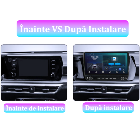 Navigatie dedicata Kia K5 3 2020-2021 Tesla cu butoane rotative model 2024, 4GB RAM 64GB ROM, Procesor Quadcore, Android 14, Display QLED 10", DSP, Carplay&Android Auto [6]