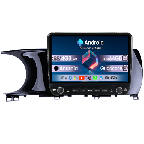 K5 3 2020-2021 - Navigatie dedicata Kia K5 3 2020-2021 Tesla cu butoane rotative model 2024, 4GB RAM 64GB ROM, Procesor Quadcore, Android 14, Display QLED 10", DSP, Carplay&Android Auto